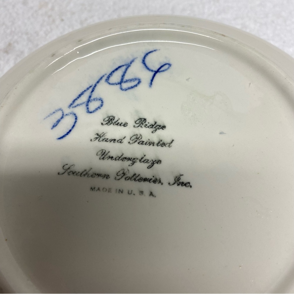 Blue Ridge Southern Potteries Serving Bowl Dutch Bouquet Pattern - Picture 8 of 9